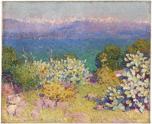 John Peter Russell In the morning, Alpes Maritimes from Antibes oil painting picture
